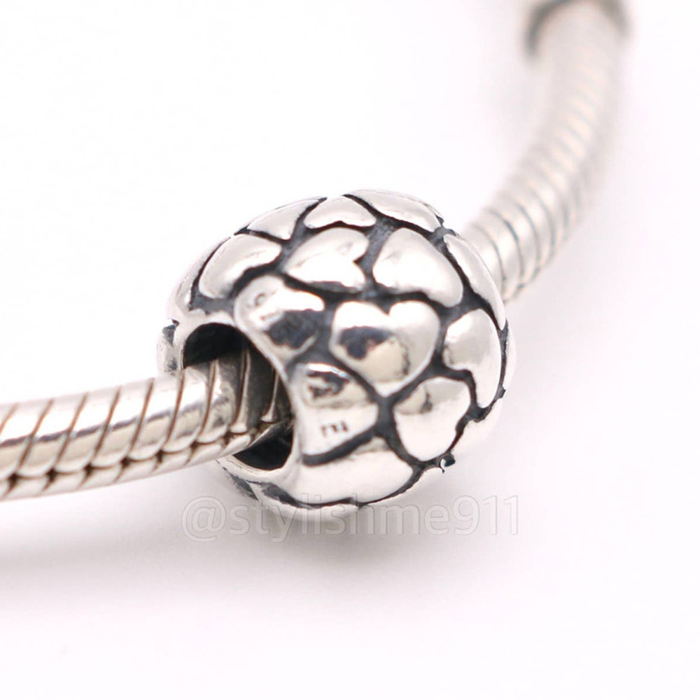 Authentic PANDORA Sterling Silver Multiple Hearts Charm